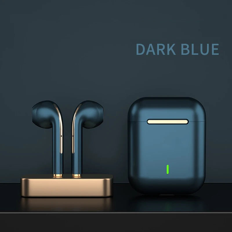 Auriculares inalámbricos J18 TWS, auriculares Bluetooth 5,3 de larga duración de reproducción, llamadas de voz con cancelación de ruido, para juegos, negocios y deportes