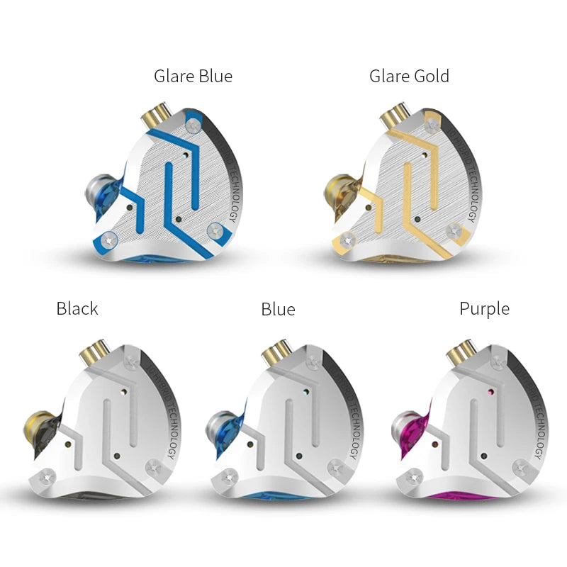 KZ ZS10 PRO 4BA + 1DD auriculares metálicos HIFI, auriculares internos híbridos, Auriculares deportivos con cancelación de ruido, KZ ZSN PRO ZST AS16 AS12 AS10 C16