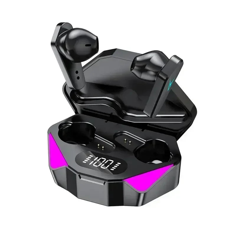 Auriculares TWS para videojuegos, inalámbricos por Bluetooth, con micrófono, sonido de graves, posicionamiento de audio, música estéreo 9D, auriculares HiFi para jugadores