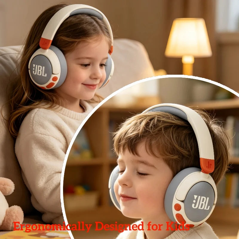 Auriculares para Niños JBL JR470NC con Cancelación Activa de Ruido, Diadema Inalámbrica Bluetooth para Estudiantes en Clases en Línea