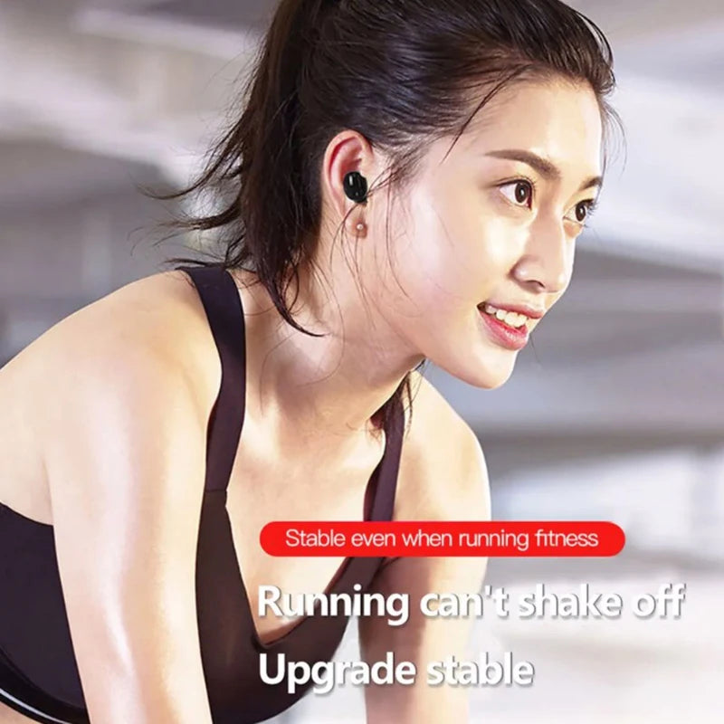 Auriculares inalámbricos compatibles con Bluetooth 5,0, auriculares internos deportivos con manos libres para todos los teléfonos, 1 unidad