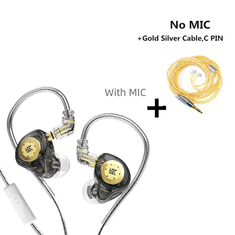 KZ EDX PRO-auriculares intrauditivos dinámicos, cascos HIFI con Monitor de DJ, deportivos, con cancelación de ruido, KZ ZSTX ZSN PRO EDR1 ZAS ED9