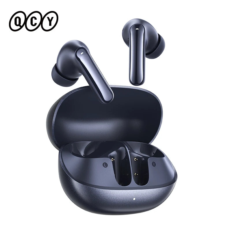Auriculares Inalámbricos Bluetooth 6.0 QCY Melobuds N20 BH25HT20A - Cancelación de Ruido Adaptativa de -50dB, Controladores de 13mm, 6 Micrófonos, Llamadas HD, 40 Horas de Duración