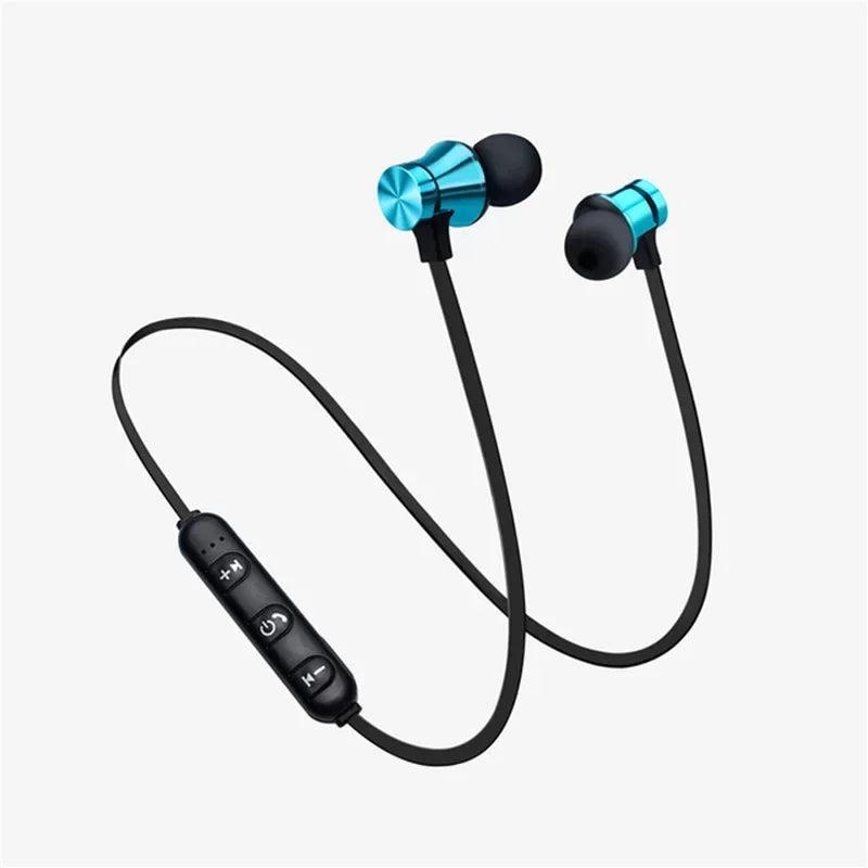 HCQWBING-auriculares estéreo con Bluetooth, cascos deportivos inalámbricos con micrófono HD para Android e IOS