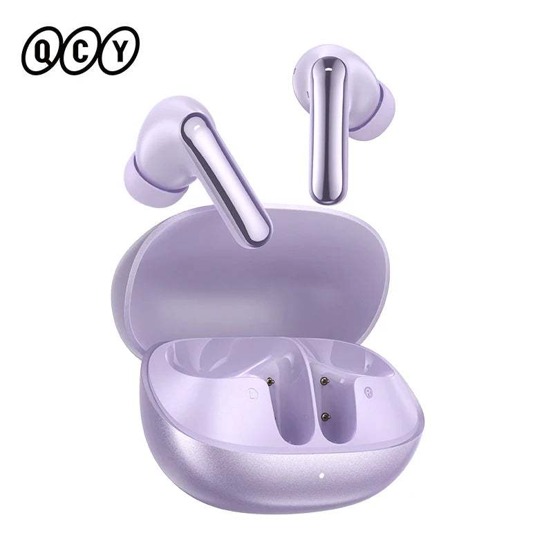 Auriculares Inalámbricos Bluetooth 6.0 QCY Melobuds N20 BH25HT20A - Cancelación de Ruido Adaptativa de -50dB, Controladores de 13mm, 6 Micrófonos, Llamadas HD, 40 Horas de Duración