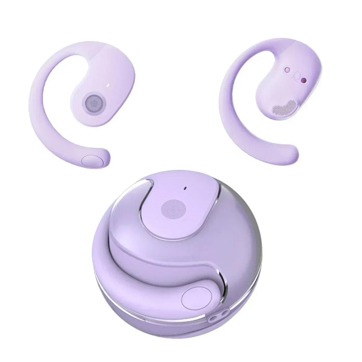Auriculares inalámbricos con Bluetooth y micrófonos, sonido estéreo HiFi, auriculares deportivos con control táctil inteligente para teléfonos