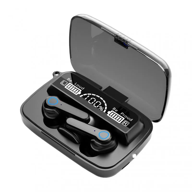 Auriculares TWS con Control Táctil Inteligente, Inalámbricos, Compatibles con Bluetooth, Resistentes al Agua, Pantalla LED y Micrófono