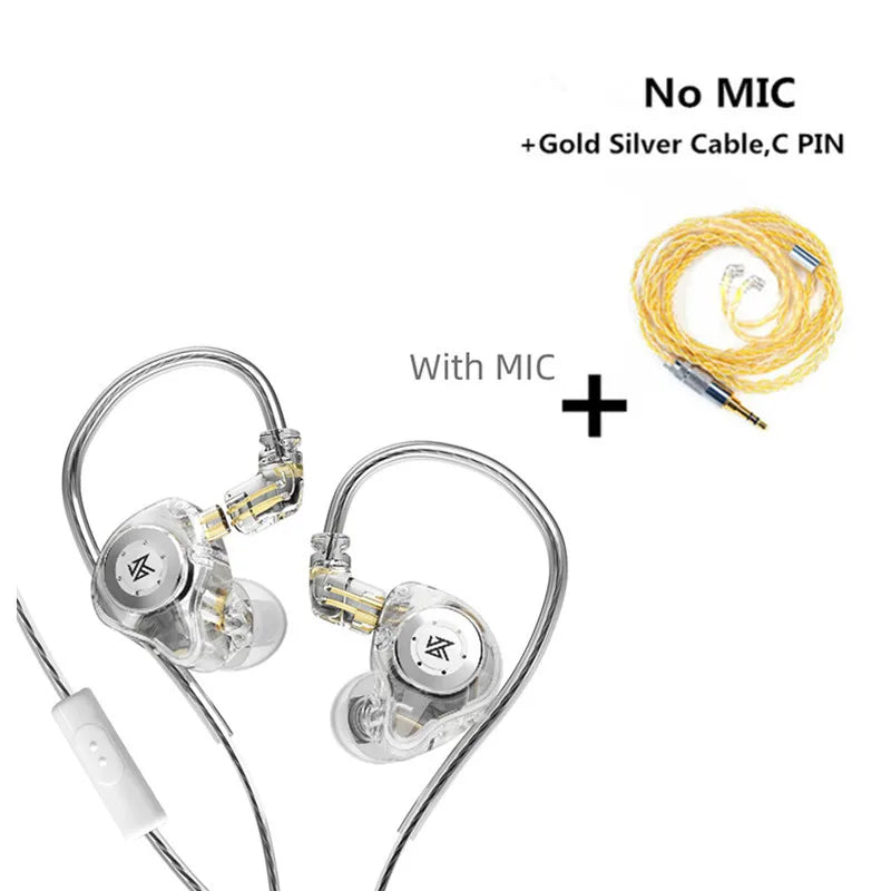 KZ EDX PRO-auriculares intrauditivos dinámicos, cascos HIFI con Monitor de DJ, deportivos, con cancelación de ruido, KZ ZSTX ZSN PRO EDR1 ZAS ED9