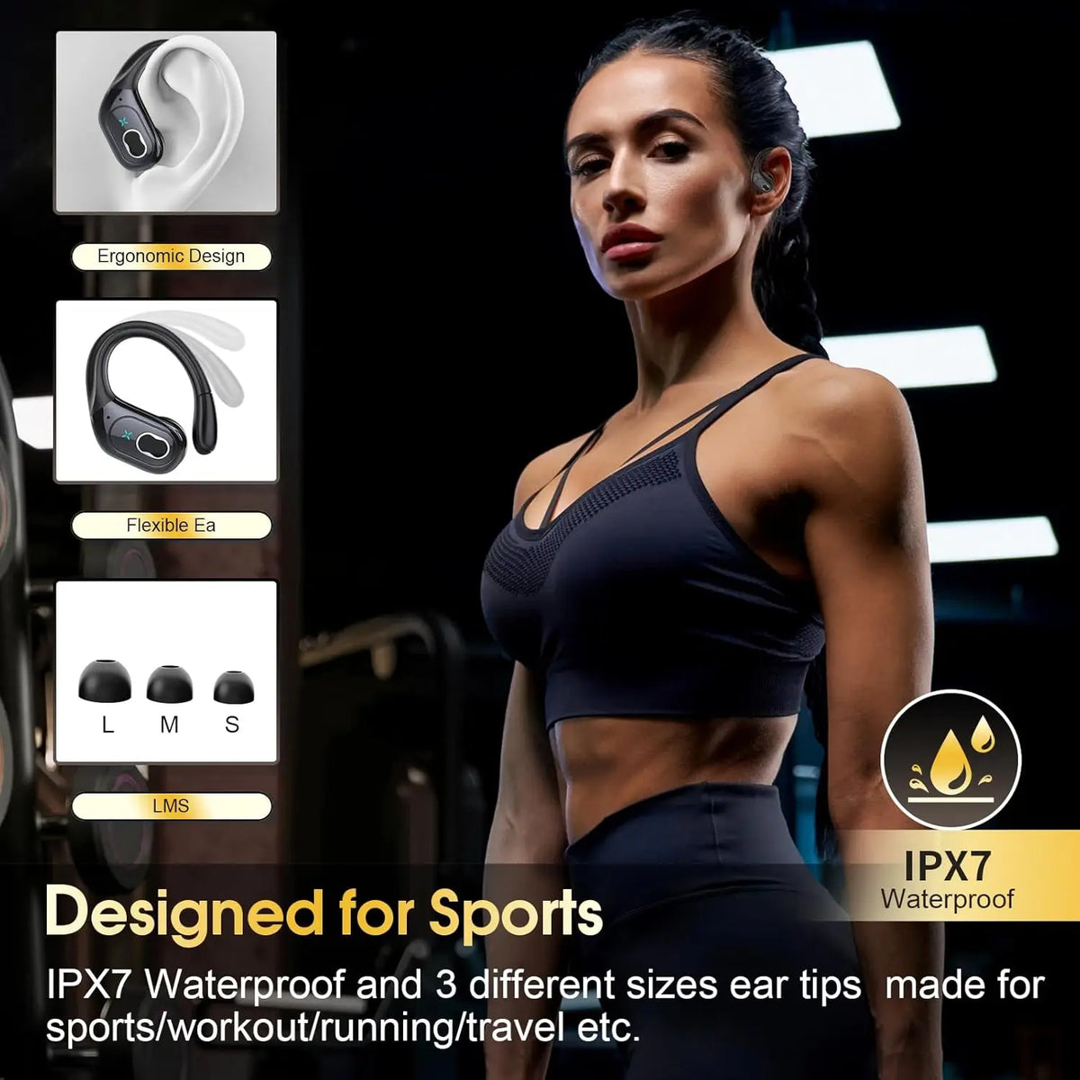 Original GDLYL HD65 TWS Bluetooth V5.4 auriculares inalámbricos LED pantalla Digital auriculares reducción de ruido auriculares impermeables nuevo