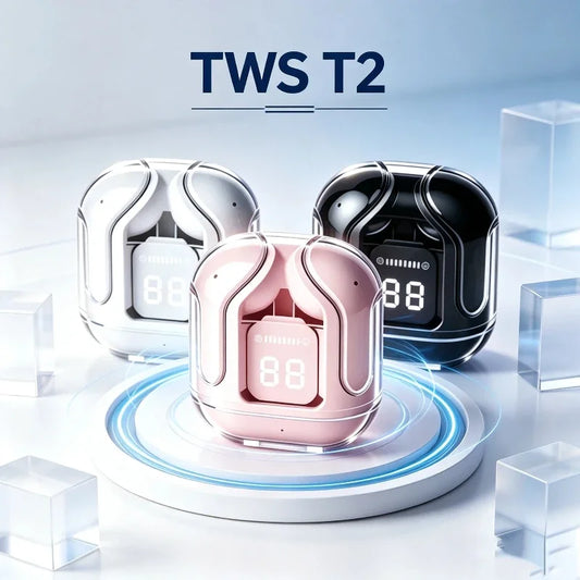 Auriculares inalámbricos TWS, auriculares Bluetooth para juegos con micrófono, cancelación de ruido y graves de alta fidelidad.