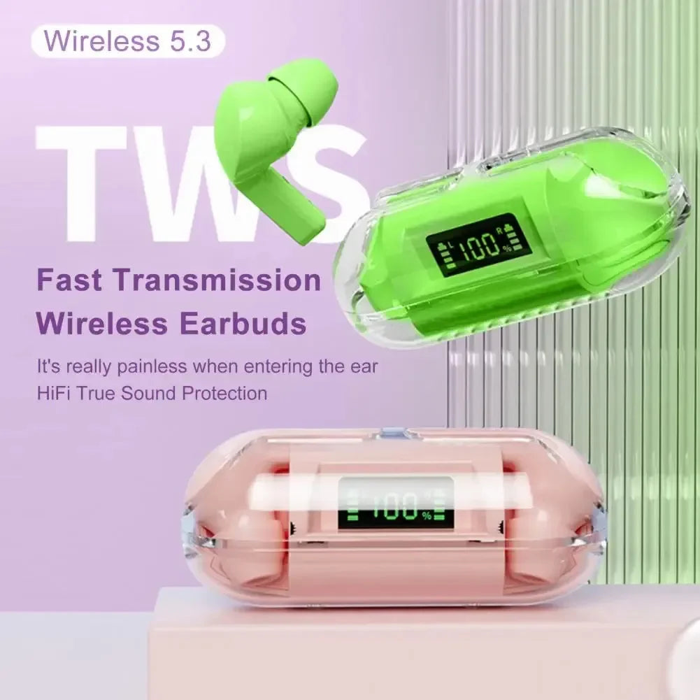 Auriculares Inalámbricos TWS Baratos, Audífonos Inalámbricos con Control Táctil, Auriculares Bluetooth con Control de Volumen sin Necesidad de Teléfono