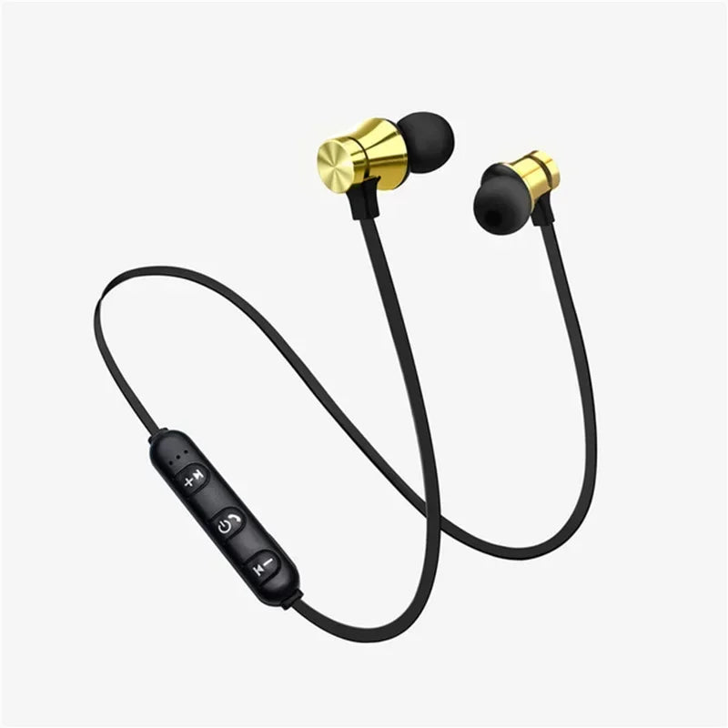 HCQWBING-auriculares estéreo con Bluetooth, cascos deportivos inalámbricos con micrófono HD para Android e IOS