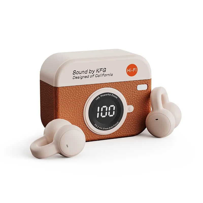 Auriculares Bluetooth Inalámbricos con Cancelación de Ruido, Tipo Clip, Portátiles, para Deportes, Juegos y Música, con Micrófono