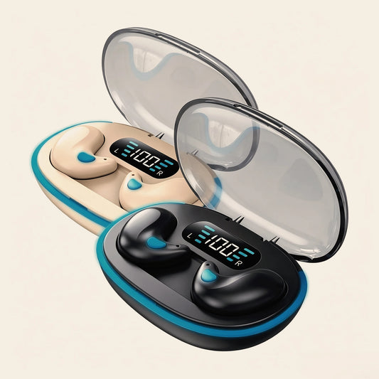 Audífonos Intrauditivos Ultra Mini para Dormir Cómodamente, Audífonos Inalámbricos Bluetooth, Auriculares Portátiles para Dormir de Lado, para Canales Auditivos Pequeños