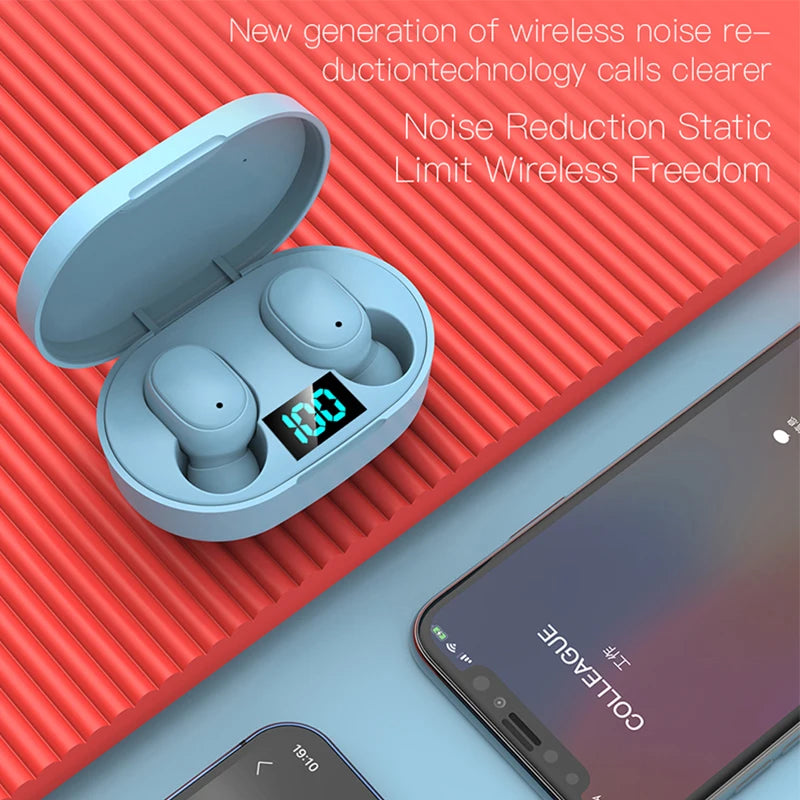 Auriculares inalámbricos con Bluetooth, auriculares estéreo HIFI para música, auriculares deportivos con reducción de ruido y micrófono para iPhone, Huawei, Realme