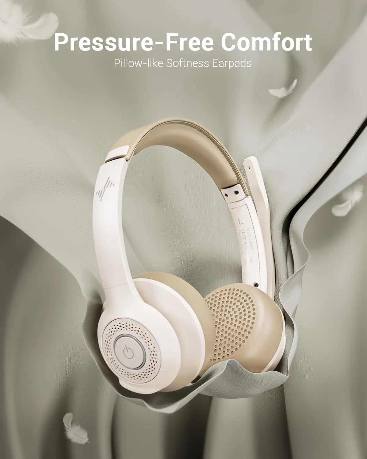 JIAMQISHI Auriculares inalámbricos con micrófono con cancelación de ruido AI Auriculares Bluetooth V5.2 con dongle USB para centro de llamadas Oficina EH02