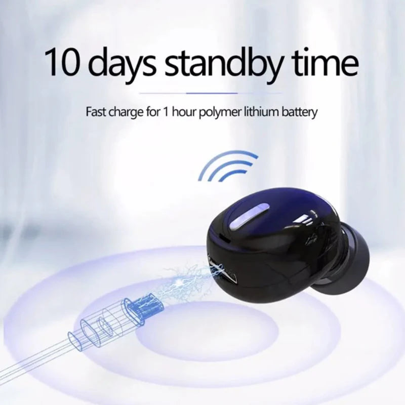Auriculares inalámbricos compatibles con Bluetooth 5,0, auriculares internos deportivos con manos libres para todos los teléfonos, 1 unidad