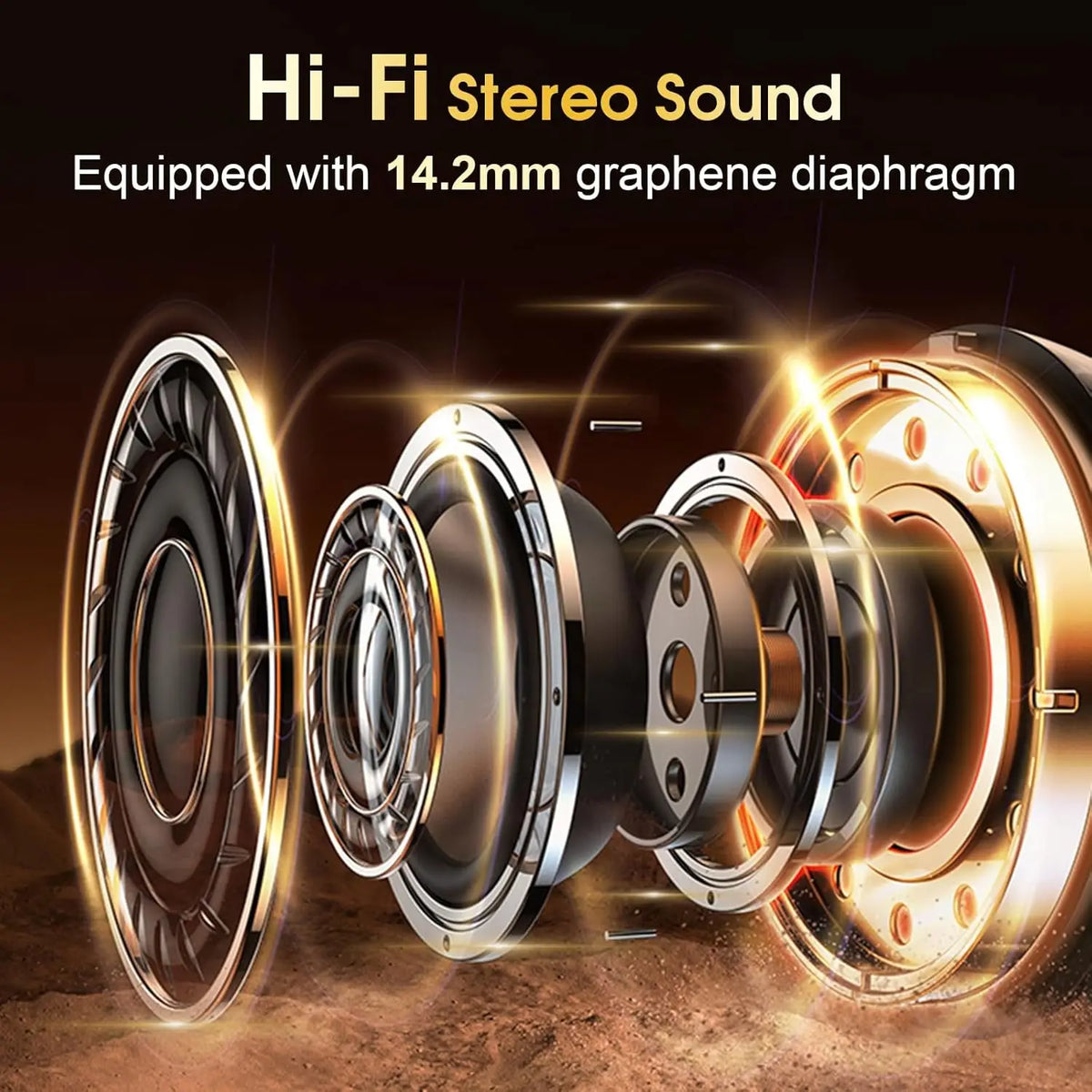 Original GDLYL HD65 TWS Bluetooth V5.4 auriculares inalámbricos LED pantalla Digital auriculares reducción de ruido auriculares impermeables nuevo
